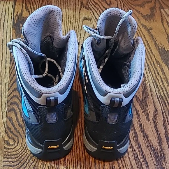 Asolo GTX Women's Gray and Blue Hiking Boots - Picture 2 of 9